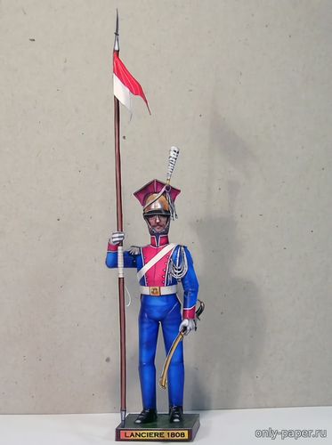 Сборная бумажная модель Улан / Lanciere