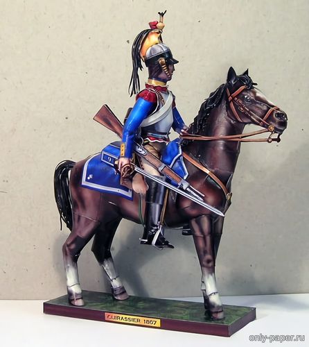 Сборная бумажная модель Кирасир / Corazziere