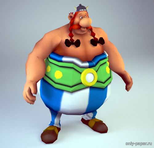 Сборная бумажная модель Обеликс / Obelix