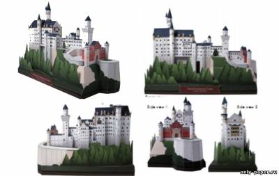 Сборная бумажная модель Замок Нойшванштайн / Neuschwanstein Castle (Canon)