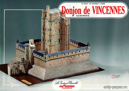 Сборная бумажная модель Венсенский замок / Donjon de Vincennes (L'Instant Durable 31)