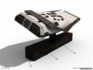 Сборная бумажная модель / scale paper model, papercraft Космический корабль Ranger (из фильма "Interstellar" / "Интерстеллар")
