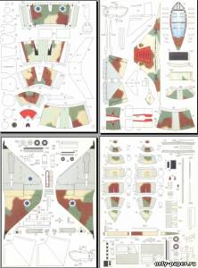 Бумажная модель самолета A-4N Skyhawk Модель самолета A-4N Skyhawk из бумаги/картона