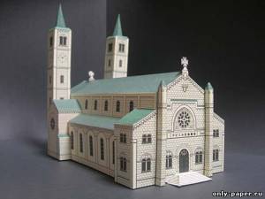 Бумажная модель мемориальной церкви Святого Франциска Ксавьера Модель мемориальной церкви Святого Франциска Ксавьера из бумаги